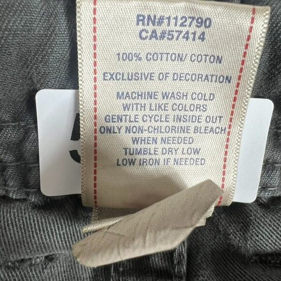 True Religion Pants Mens 38 Gray Cargo Anthony Distressed Logo Drawstring - Picture 14 of 16